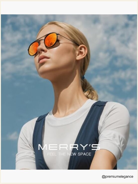 Retro Round Polarized Sunglasses Unisex Double Bridge Sun Glasses main image 7